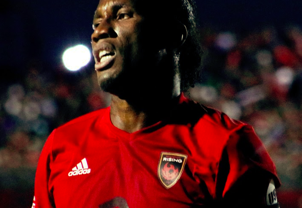 World soccer star Drogba scores in debut with American side